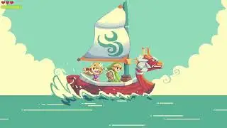Relaxing zelda music with waves to study or chill (TOTK)