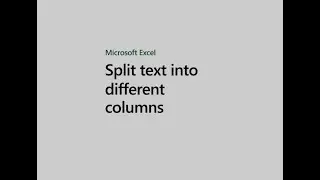 Split text into different columns with the Convert Text to Columns in MS Excel ||| Bengali Version