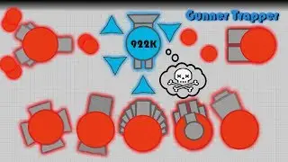 Diep.io - Gunner Trapper's Trapping Ends (922k - FFA)