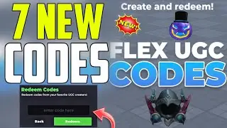 ⚠️NEW UPDATE⚠️ ALL WORKING CODES FOR FLEX UGC  IN 2024 - ROBLOX FLEX UGC CODES