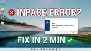 InPage Error Fix | InPage 3 Professional Not Allowed Windows 10/11 (2026)