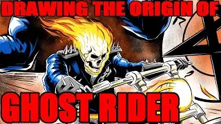 DRAWING THE ORIGIN OF GHOST RIDER!