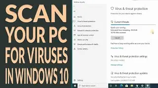 How to Scan Your PC for Viruses and Malware  in Windows 10 #scan #pctricks