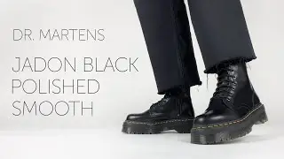 Dr Martens Jadon Black Polished Smooth