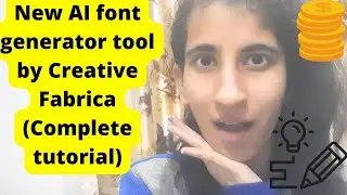 How to use AI font generator tool by Creative Fabrica!? complete tutorial