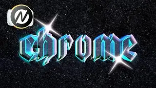 3D Chrome Text Animation- Node Video Editor