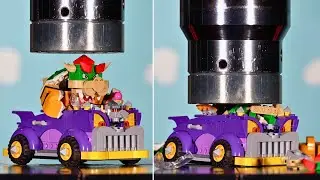 Lego Bowser CRUSHED By Hydraulic Press 🔥 #Mario #Lego @SMG4