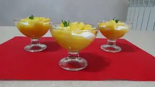 SOLO TRE INGREDIENTI! Dessert light senza zucchero DESSERT AL MANGO pronto in pochi minuti
