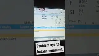 Alarm problem solve cnc siemens control || 