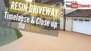 Resin driveway installation - resin bound paving Nationwide - Timelaspse and close up