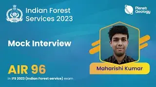Rank 94  Maharishi Kumar | IFoS 2023 Topper Mock Interview