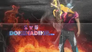 1 v 5  Dominating || Free fire status|| # shorts