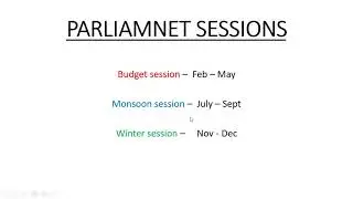 Parliament sessions in India, how many? when? (in Hindi)