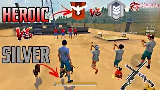 FREE FIRE || SILVER VS HEROIC || FIST FIGHT IN FACTORY ROOF ||WHO WINS?||SILVER OR HEROIC|| 