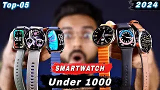 Top 5 Best Smartwatch Under 1000 in Feb 2024🔥Amoled & Premium Build⚡️Best Smartwatch Under 1000