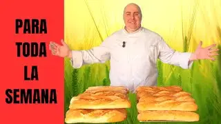 🥖CÓMO HACER PAN CASERO (muy barato💲) PARA TODA LA SEMANA En unas pocas horas🕐