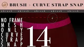 ZB_14 | How to form a belt with Curve strap snap without Frame mesh with subtitles (4k)