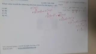 GATE CSE 1998 Q || C PROGRAMMING  ||Data Structure || GATE Insights Version: CSE