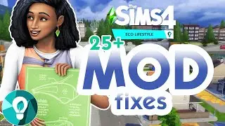 THE SIMS 4 ECO LIFESTYLE MODS (25+) 🔨♻ | FIX THE SIMS 4 ECO LIVING WITH MODS // THE SIMS 4 MODS