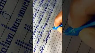 Simple but beautiful handwriting in English | Writing practice | #handwriting #youtubeshorts