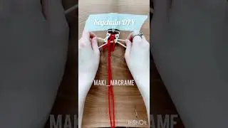 Macrame keychain DIY