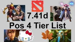 Dota 2 7.41d Pos 4 Tier List