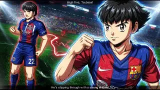 Tsubasa vs Misaki - Captain Tsubasa - PSG vs BARCELONA
