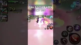 Aizen TYBW - 5/5 DAMAGE TEST | Bleach Brave Souls #drave4er #BleachBraveSouls #bleach #tybw