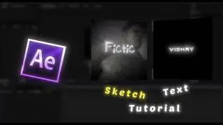 Sketch text animation like Fictic| After Effects Tutorial| Vishayeditzz 