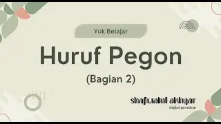 Belajar Huruf Pegon (Bagian 2)