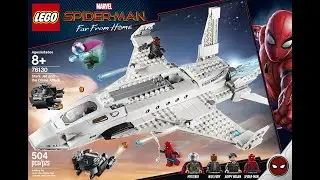 lego spidey far from home stark jet and the drone atack/ Bionicokura