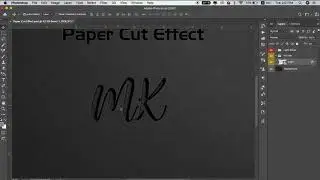 Photoshop Tutorials - Paper Cutout Text Effect | Mahesh Kopool