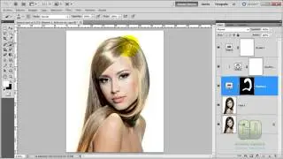 Tutorial Photoshop: Retoque Fotográfico Cambio de Color Cabello Oscuro a Rubio.