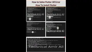 How to Solve Flutter All Errors || How to Install Flutter in Visual Studio || Technical Amir Ali