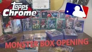 Opening Four Monster Boxes Of 2024 Topps Chrome Baseball