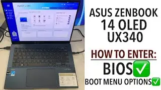 ASUS ZENBOOK 14 OLED UX340- How To Enter Bios (UEFI) & Boot Menu Options