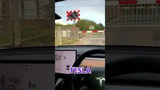 Does Tesla Autopilot recognize trains? #shorts