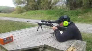 Low recoil with T2 brake on a lightweight 300 RUM hunting rifle.