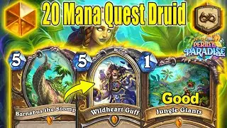 Un'Goro Quest 20 Mana Druid Deck Is Back In 2024 Stronger Than Ever Perils in Paradise | Hearthstone