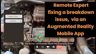Remote expert call for on-field technical support with live object tracking