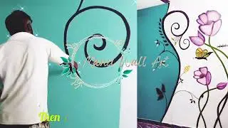 New Wall Design creation @manuwallart #walldesignideas  #painting #art #walldecor #vnvideoeditor