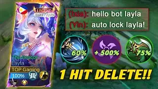 TOP GLOBAL LAYLA FULL ATTACK SPEED BUILD IS SO BROKEN!! (100% DEADLY!) - MLBB