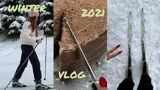 АТМОСФЕРНЫЙ ВЛОГ❄ ЗИМНИЕ КАНИКУЛЫ ЗА ГОРОДОМ ⛷ ЛЫЖИ И ТОРТ ПРАГА 🍰