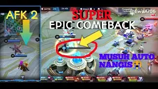 SUPER EPIC COMEBACK!! DARAH TURRET TINGGAL SETETES DOANG!! MOBILE LEGENDS BANG BANG