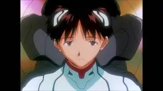 Misato tells Shinji some good news