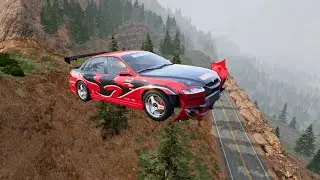 Crazy High Speed Car Jumps #101 – BeamNG drive  Beamng Way