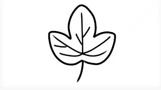 leaf drawing #howtodraw
