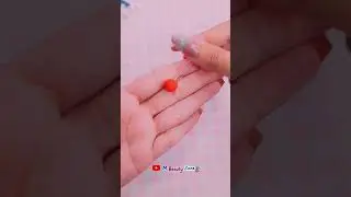 DIY Cherry Earrings 🍒 💖 #shorts #youtubeshorts