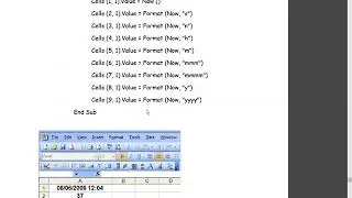 Date and Time Functions  || VBA