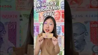 They built a Library for the man who's on every Rupee!!! #travel #books #library #india #usa
